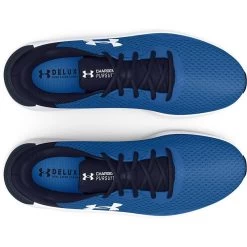 Under Armour Men's Charged Pursuit 3 Running Shoes Victory Blue / Midnight Navy / White -Outdoor Clothing Store s7.3024878 402 toe 1