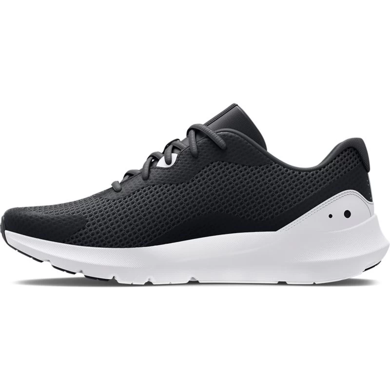 Under Armour Men's Surge 3 Running Shoes Black / White 2 Under Armour Men's Surge 3 Running Shoes Black / White - Image 2