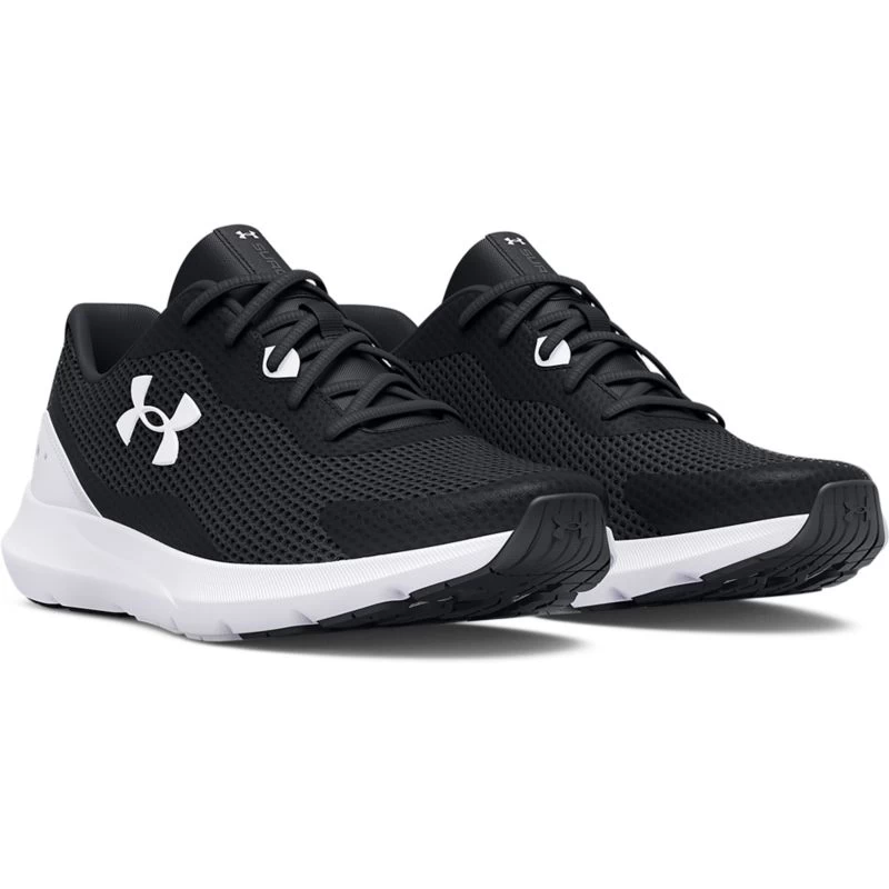 Under Armour Men's Surge 3 Running Shoes Black / White 3 Under Armour Men's Surge 3 Running Shoes Black / White - Image 3