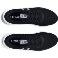 Under Armour Women's Charged Pursuit 3 Running Shoes Black / White -Outdoor Clothing Store s7.3024889 001 toe