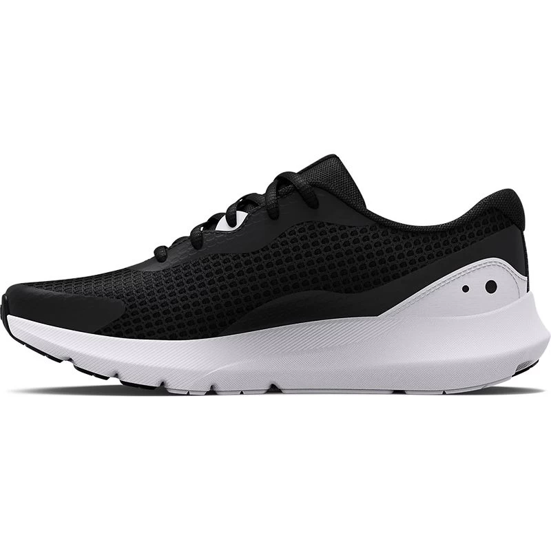 Under Armour Women's Surge 3 Running Shoes Black / White 2 Under Armour Women's Surge 3 Running Shoes Black / White - Image 2