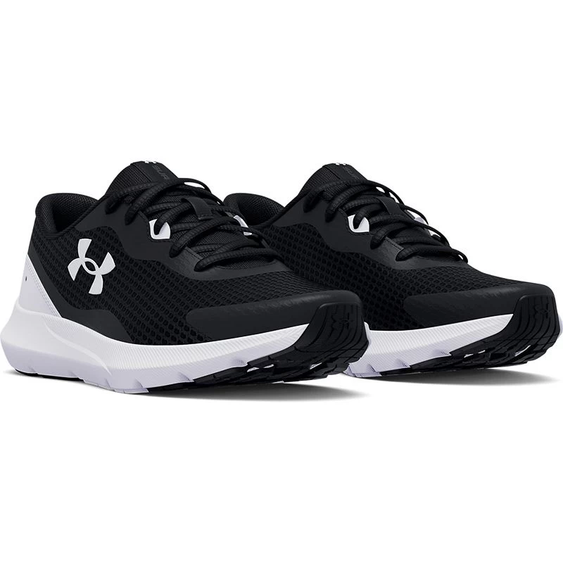 Under Armour Women's Surge 3 Running Shoes Black / White 3 Under Armour Women's Surge 3 Running Shoes Black / White - Image 3
