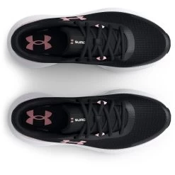 Under Armour Women's Surge 3 Running Shoes Black / Prime Pink -Outdoor Clothing Store s7.3024894 007 toe