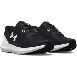 Under Armour Surge 3 Youth Running Shoes Black / White -Outdoor Clothing Store s7.3024989 001 pair