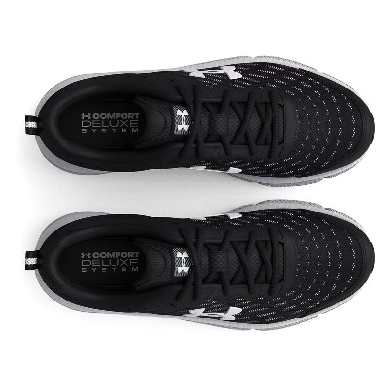 Under Armour Men's Charged Assert 10 Running Shoes Black / White 5 Under Armour Men's Charged Assert 10 Running Shoes Black / White - Image 5