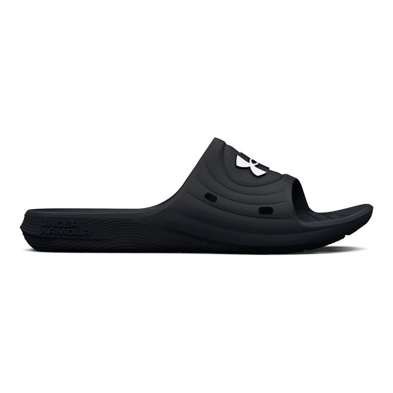 Under Armour Women's Locker IV Slides Black / White 1 Under Armour Women's Locker IV Slides Black / White