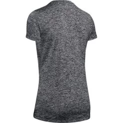 Under Armour Women's Tech™ SS V-Neck Twist T-Shirt Black / Metallic Silver -Outdoor Clothing Store s7.ps1258568 001 hb