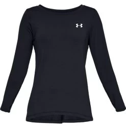 Under Armour Women's HeatGear® Armour Long Sleeve Top Black / Metallic Silver 8 Under Armour Women's HeatGear® Armour Long Sleeve Top Black / Metallic Silver -Outdoor Clothing Store s7.ps1328966 001 hf
