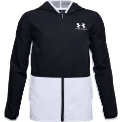 Under Armour Kids' Woven Track Jacket Black