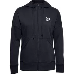 Under Armour Women's Rival Fleece Full Zip Hoodie Black -Outdoor Clothing Store s7.ps1356400 001 hf