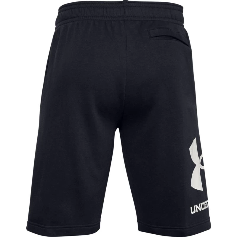 Under Armour Men's UA Rival Fleece Big Logo Shorts Black / Onyx White 7 Under Armour Men's UA Rival Fleece Big Logo Shorts Black / Onyx White - Image 7