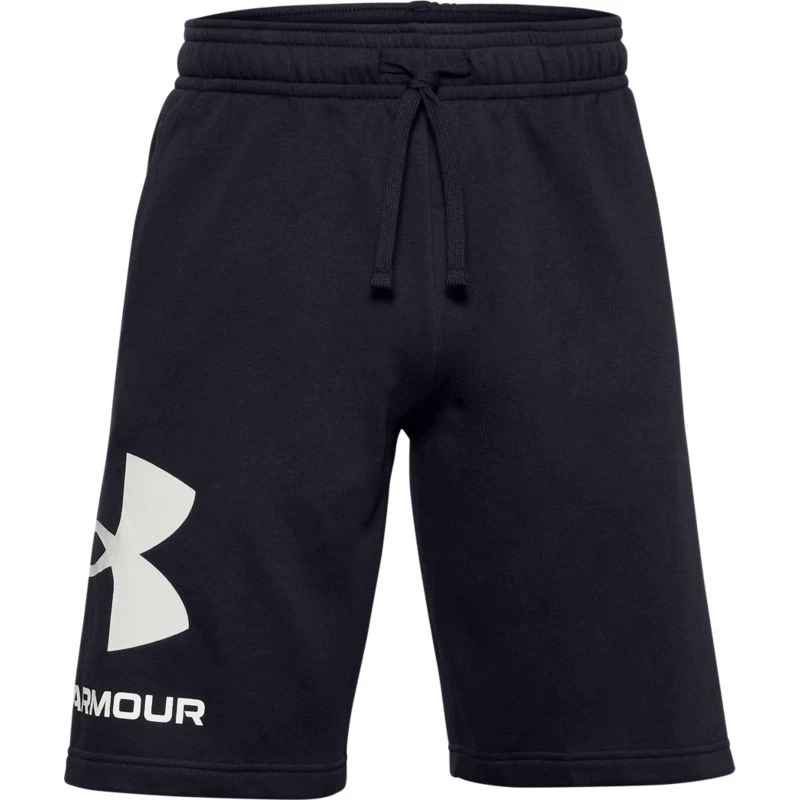 Under Armour Men's UA Rival Fleece Big Logo Shorts Black / Onyx White 5 Under Armour Men's UA Rival Fleece Big Logo Shorts Black / Onyx White - Image 5