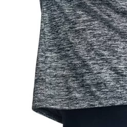 Under Armour Women's Tech™ SS V-Neck Twist T-Shirt Black / Metallic Silver -Outdoor Clothing Store s7.v5 1258568 001 sc