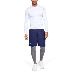 Under Armour Men's UA ColdGear® Armour Compression Mock Baselayer White / Steel 9 Under Armour Men's UA ColdGear® Armour Compression Mock Baselayer White / Steel -Outdoor Clothing Store s7.v5 1265648 100 fsf