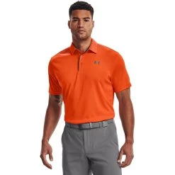 Under Armour Men's Tech Polo Team Orange / Graphite