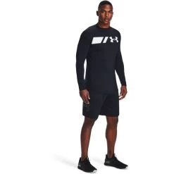 Under Armour Men's UA Tech™ Graphic Shorts Black / Graphite -Outdoor Clothing Store s7.v5 1306443 001 fsf 2
