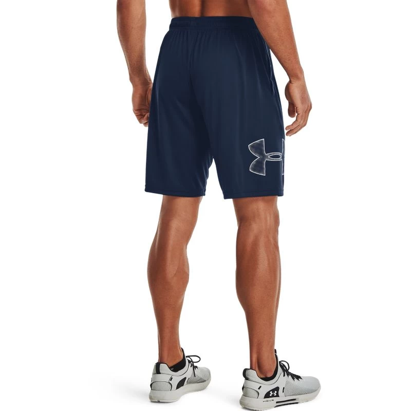 Under Armour Men's UA Tech™ Graphic Shorts Academy / Steel 2 Under Armour Men's UA Tech™ Graphic Shorts Academy / Steel - Image 2