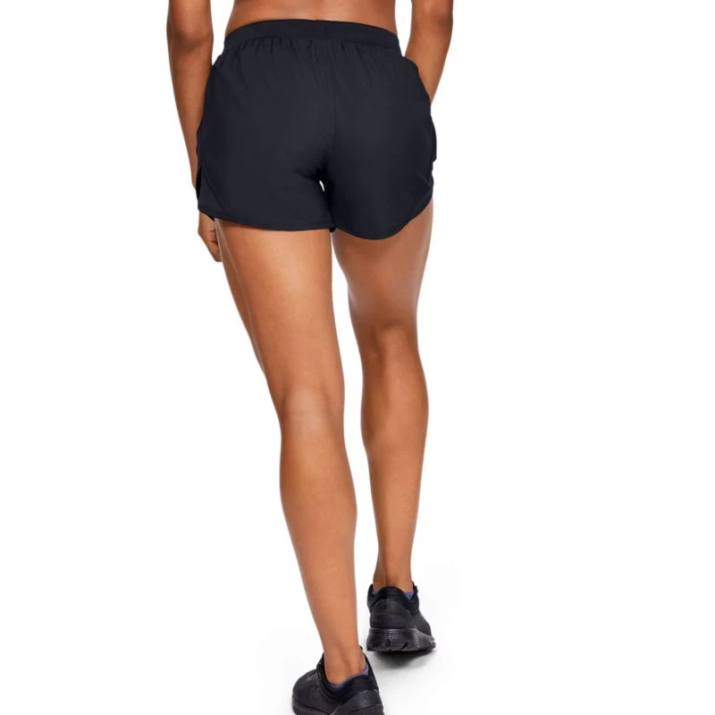 Under Armour Women's UA Fly-By 2.0 Shorts Black / Reflective 2 Under Armour Women's UA Fly-By 2.0 Shorts Black / Reflective - Image 2