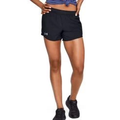 Under Armour Women's UA Fly-By 2.0 Shorts Black / Reflective