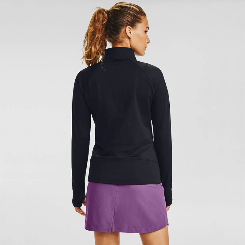 Under Armour Women's Storm Midlayer Half Zip Black / Black 2 Under Armour Women's Storm Midlayer Half Zip Black / Black - Image 2