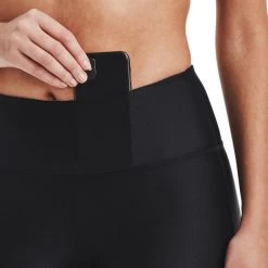 Under Armour Women's HeatGear® Armour Bike Shorts Black / White -Outdoor Clothing Store s7.v5 1360939 001 sidedet