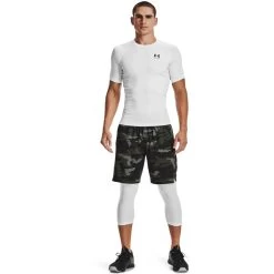 Under Armour Men's HeatGear® Armour Short Sleeve T-Shirt White / Black -Outdoor Clothing Store s7.v5 1361518 100 fsf