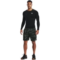 Under Armour Men's HeatGearĀ® Armour Long Sleeve T-Shirt Black / White