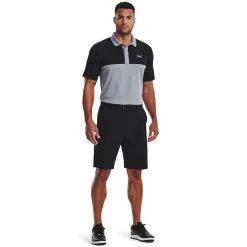 Under Armour Men's Performance 3.0 Colour Block Polo Steel / Black -Outdoor Clothing Store s7.v5 1377375 035 fsf