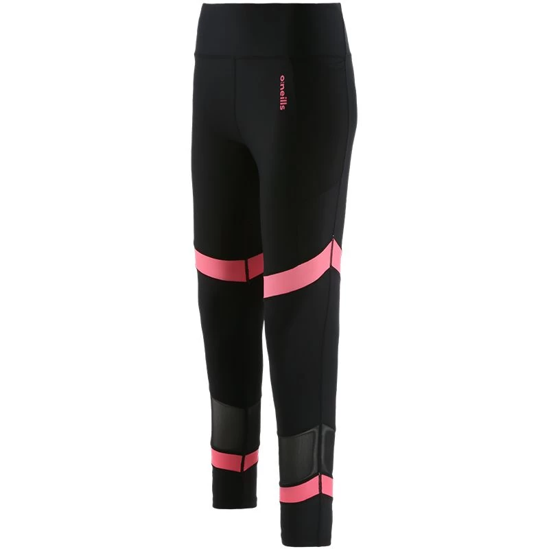Women's Savannah 7/8 Leggings Black / Pink 2 Women's Savannah 7/8 Leggings Black / Pink - Image 2