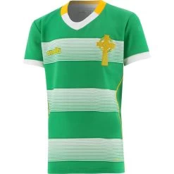 Celtic Cross Hooped Kids' Jersey Green / Amber