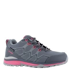 Hi-Tec Women's Stinger Waterproof Hiking Shoes Graffute / Chiaccio / Pink