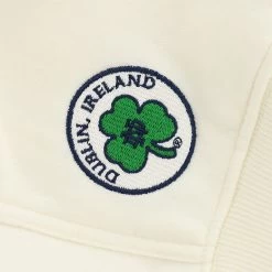 Trad Craft Men's Notre Dame Ireland Hoodie Cream / Green -Outdoor Clothing Store trad craft mens notre dame ireland hoodie cream green adlt p4