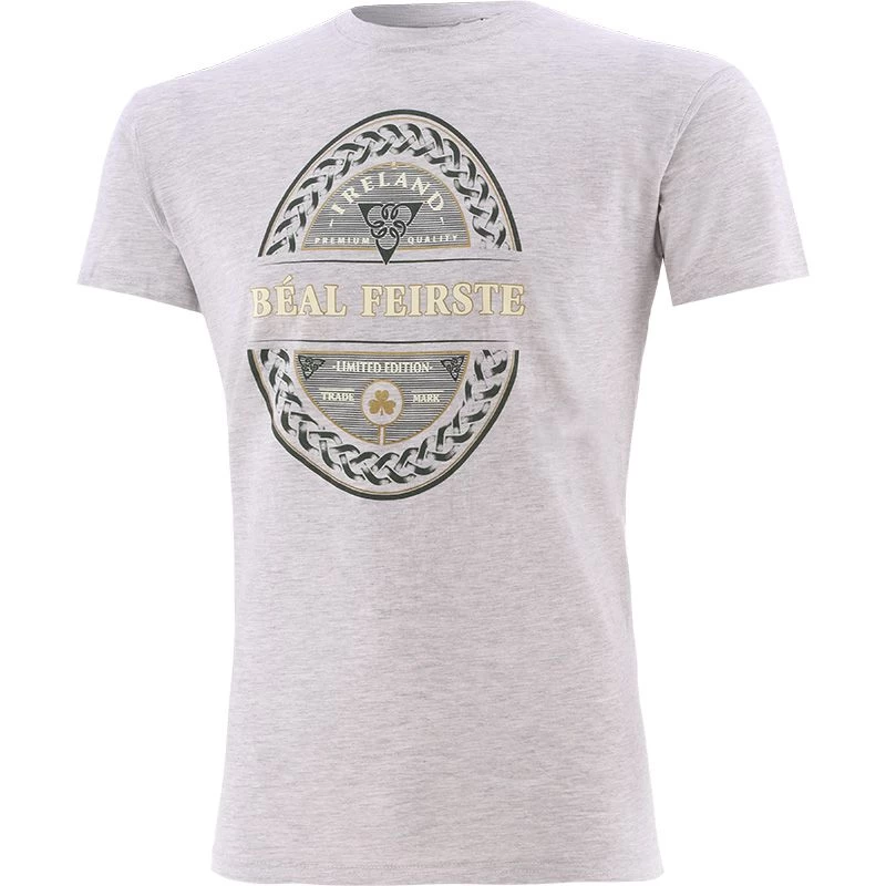 Trad Craft Men's Béal Feirste Classic T-Shirt Grey 1 Trad Craft Men's Béal Feirste Classic T-Shirt Grey