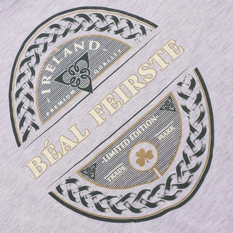 Trad Craft Men's Béal Feirste Classic T-Shirt Grey 3 Trad Craft Men's Béal Feirste Classic T-Shirt Grey - Image 3