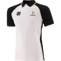 Guinness Men's Notre Dame Polo Shirt Black / White