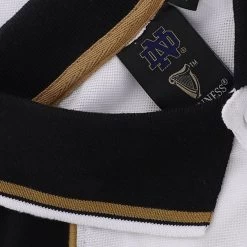 Guinness Men's Notre Dame Polo Shirt Black / White -Outdoor Clothing Store tradcraft polo blk wht nd guin gnd2002 p3