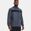 Under Armour Men's UA Sportstyle Windbreaker Jacket Downpour Grey / Black / Lime Surge