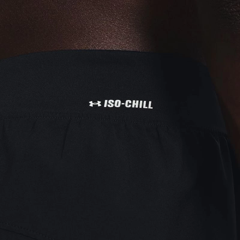 Under Armour Men's Iso-Chill Run 2-in-1 Shorts Black / Black / Reflective 10 Under Armour Men's Iso-Chill Run 2-in-1 Shorts Black / Black / Reflective - Image 10