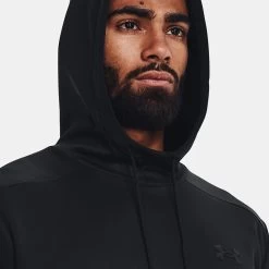 Under Armour Men's Armour Fleece® Hoodie Black 11 Under Armour Men's Armour Fleece® Hoodie Black -Outdoor Clothing Store v5 1373353 001 hood