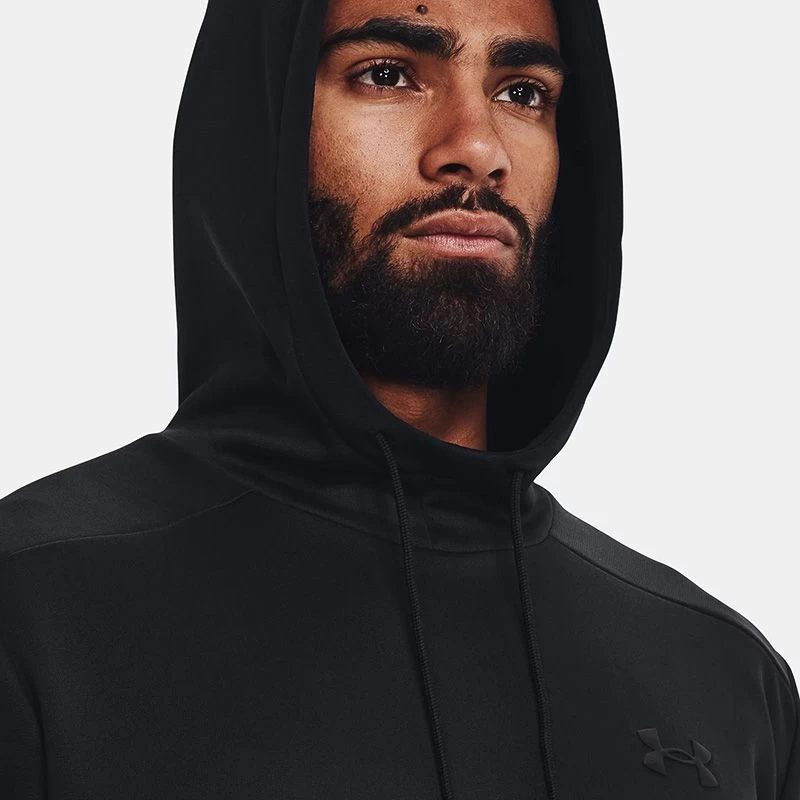 Under Armour Men's Armour Fleece® Hoodie Black 6 Under Armour Men's Armour Fleece® Hoodie Black - Image 6