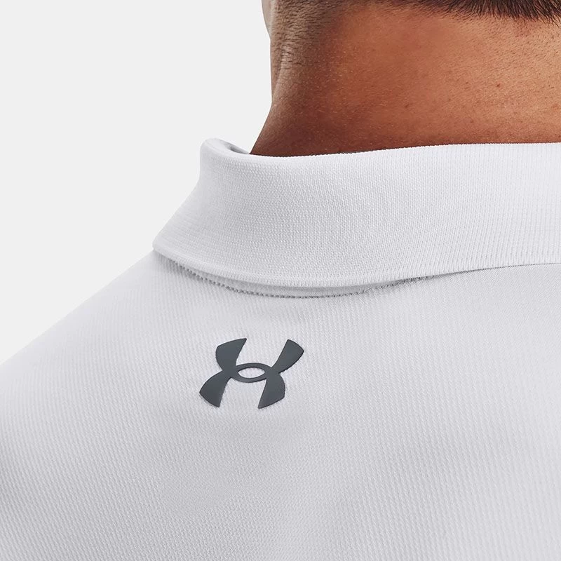 Under Armour Men's Performance 3.0 Polo White / Pitch Grey 4 Under Armour Men's Performance 3.0 Polo White / Pitch Grey - Image 4