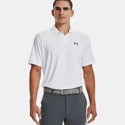 Under Armour Men's Performance 3.0 Polo White / Pitch Grey