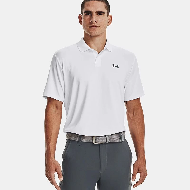 Under Armour Men's Performance 3.0 Polo White / Pitch Grey 1 Under Armour Men's Performance 3.0 Polo White / Pitch Grey