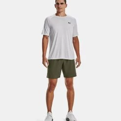 Under Armour Men's Tiger Tech 2.0 T-Shirt Halo Gray / Black -Outdoor Clothing Store v5 1377843 014 fsf