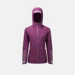 Ronhill Women's Tech Afterhours Jacket Grape / Mango Reflectice