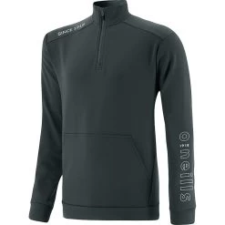 Men's Zack Half Zip Top Dark Grey / Silver